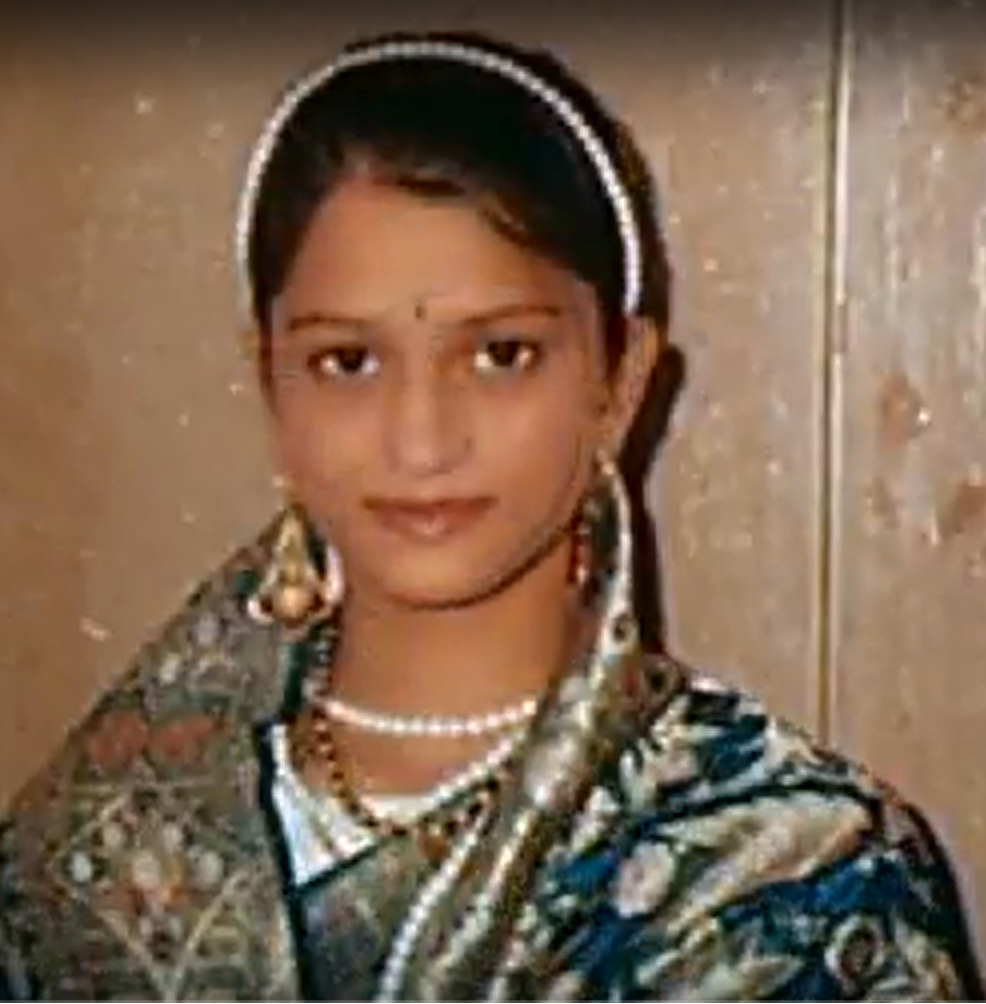 Kajal as a younger girl