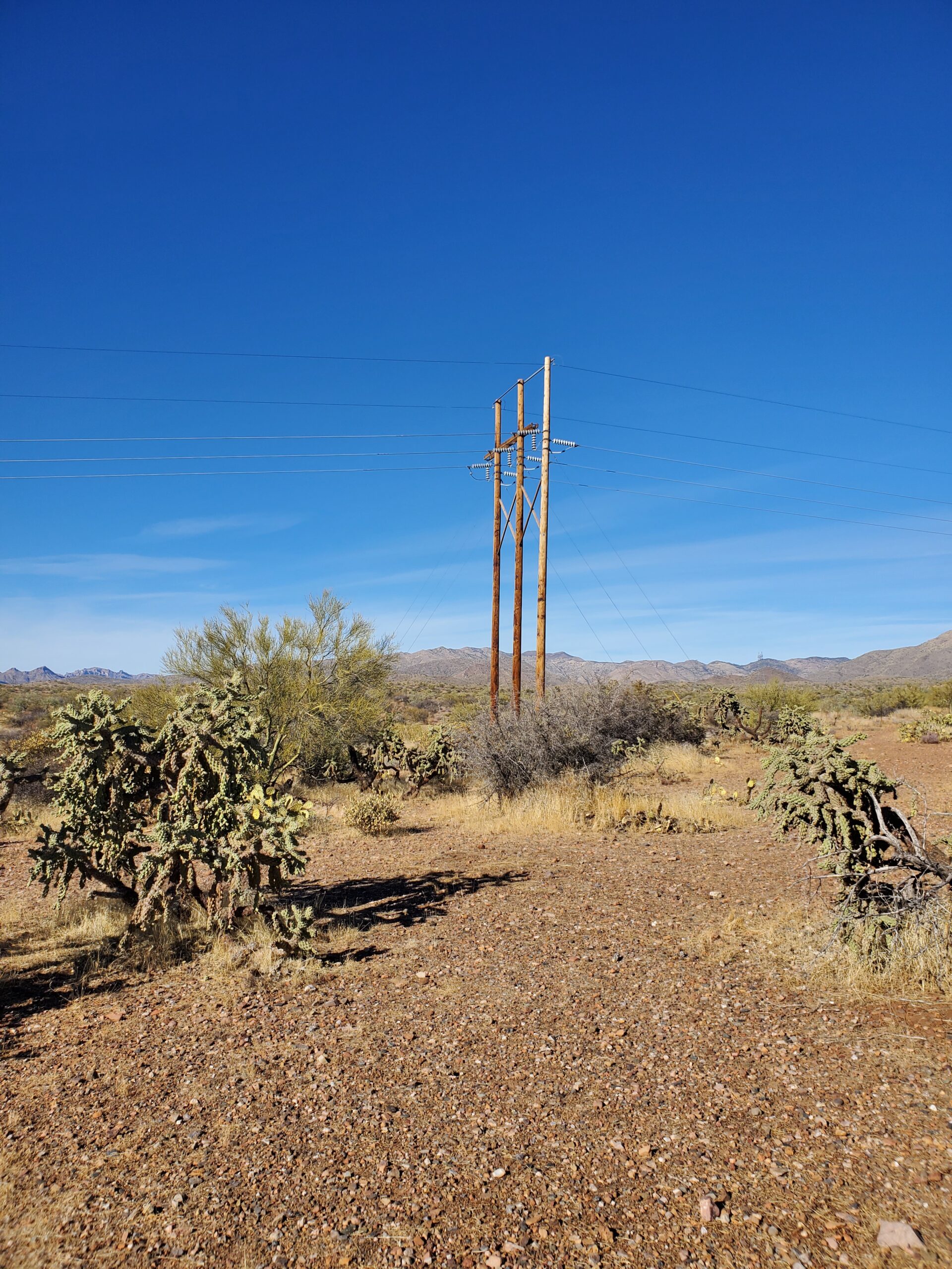 Power Lines Near the Cemetery