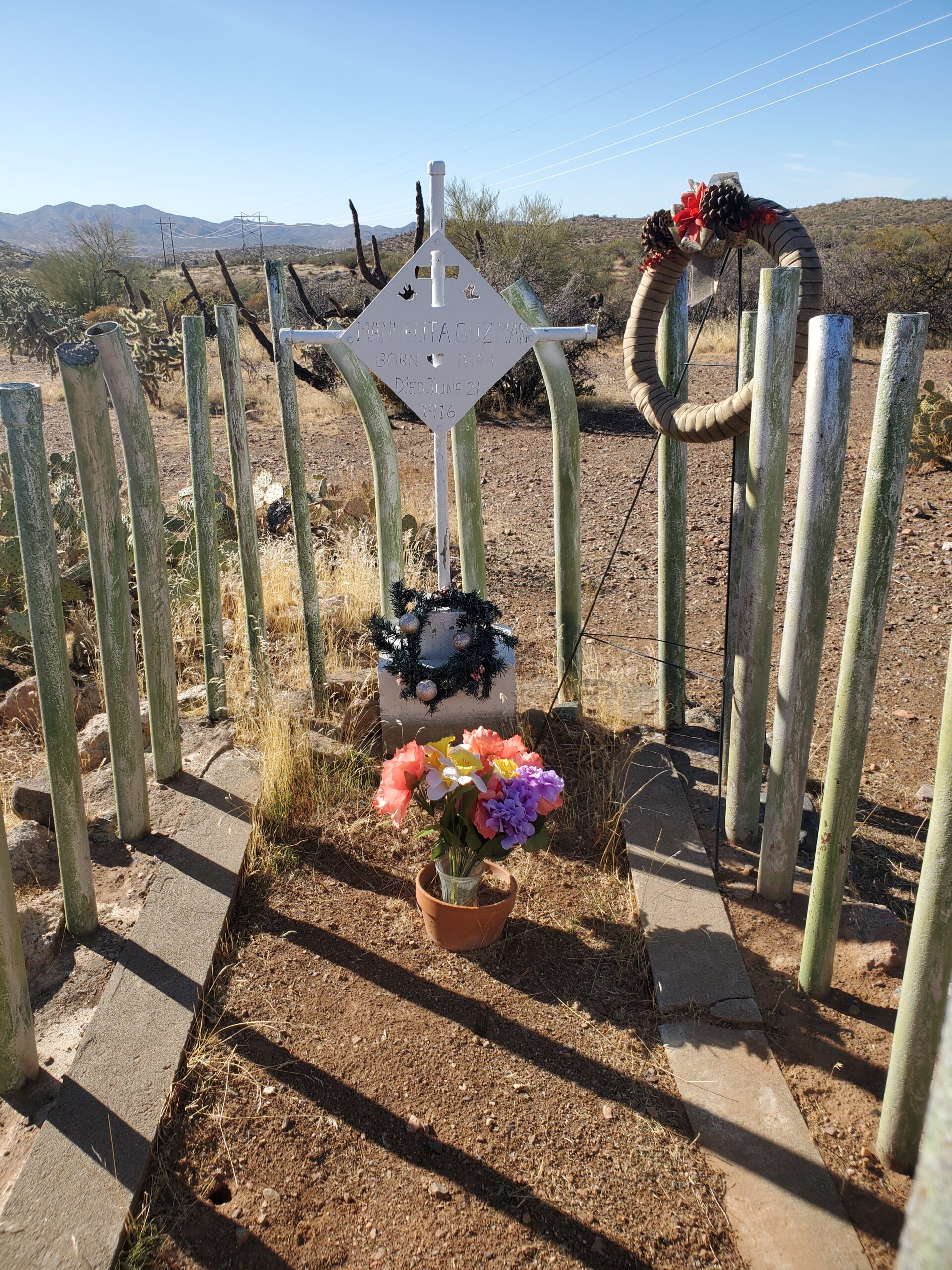 This is the most intricate marker in the cemetery as of 2020