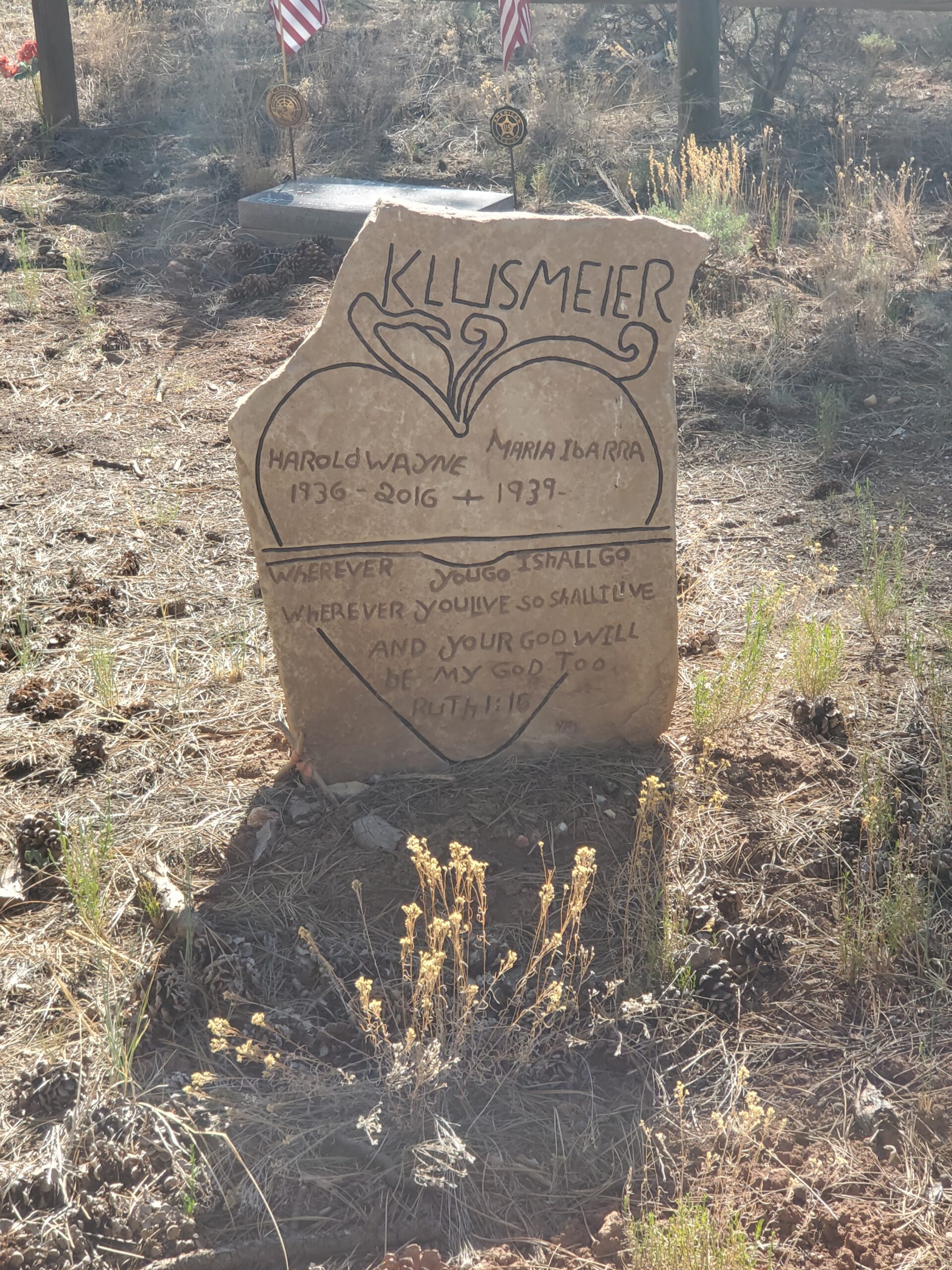Hand Carved Headstone