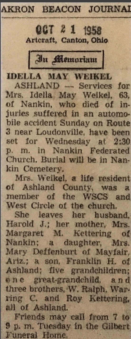 Idella's Obituary