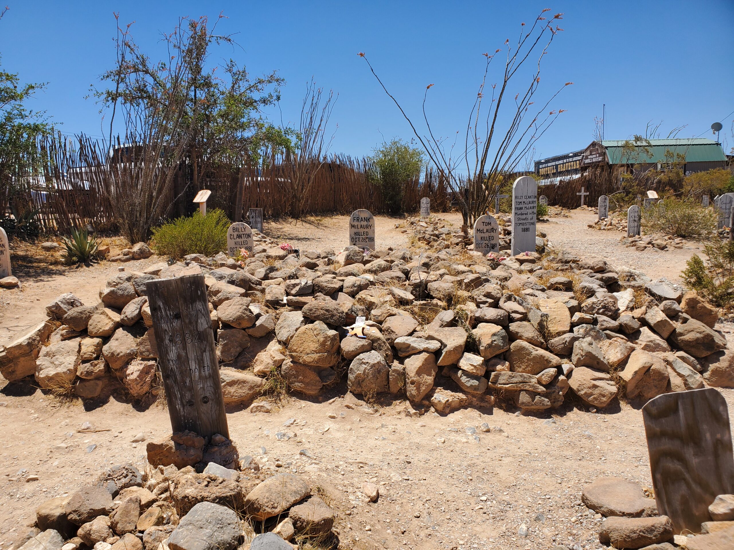 Here is the most famous gravesite within Boothill