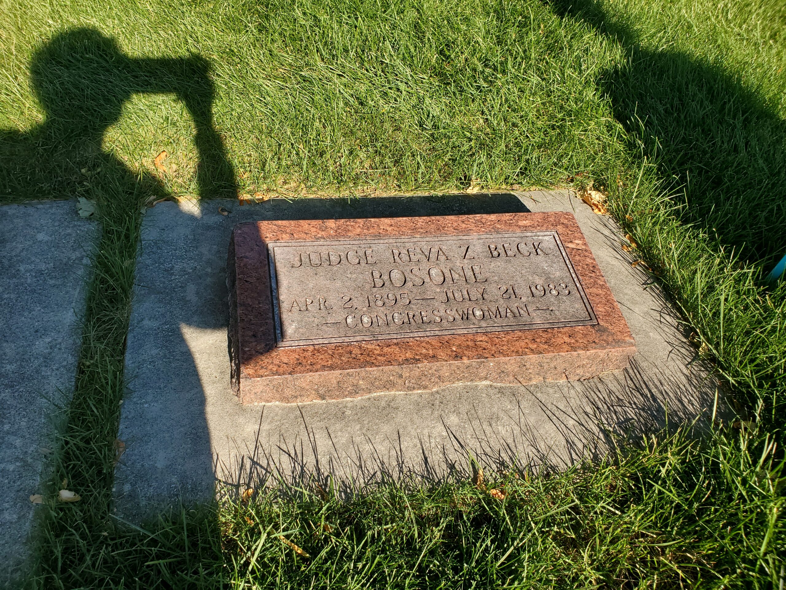 Reva Beck Bosone Grave