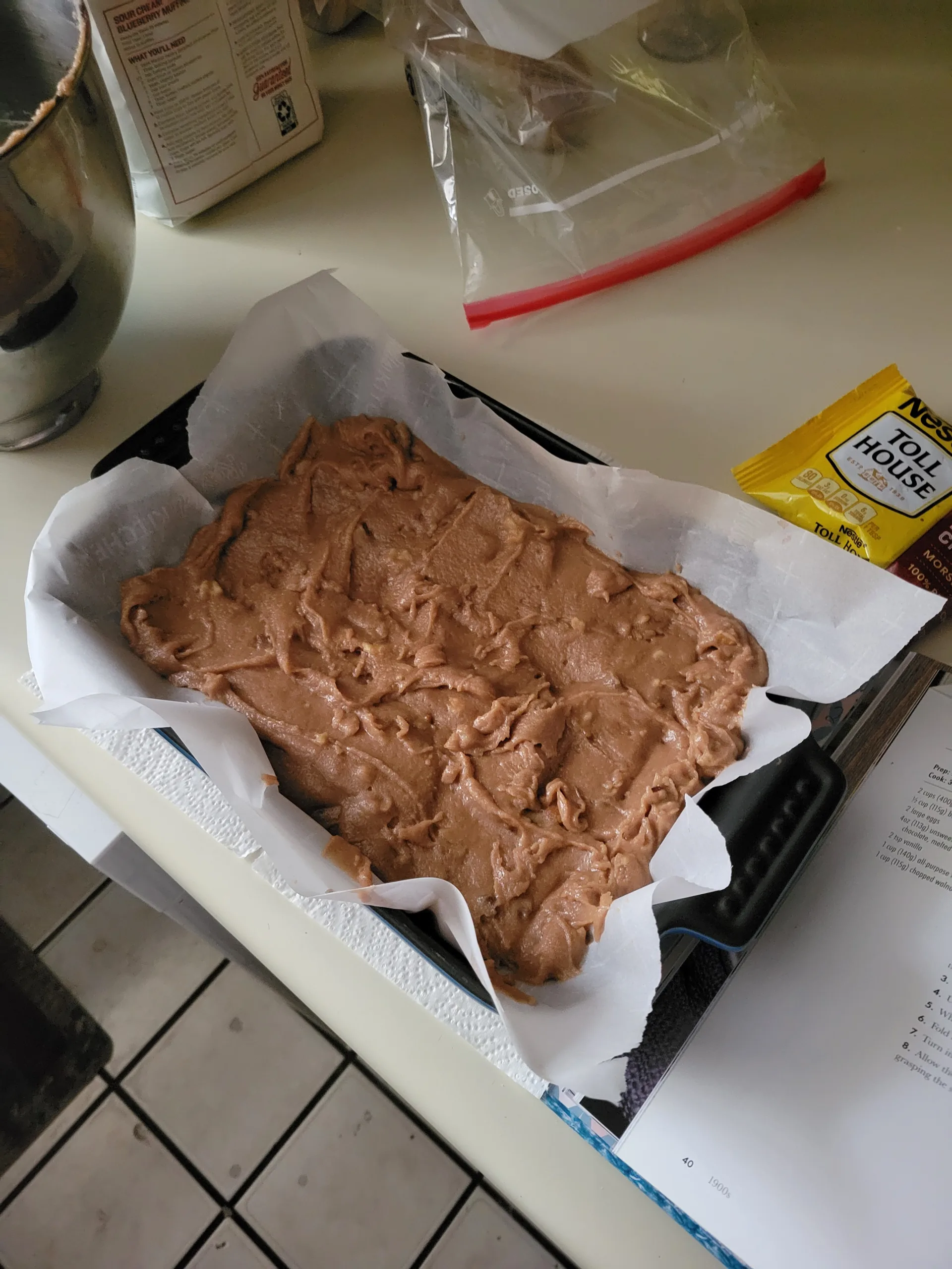 Raw Batter Waiting to be Baked