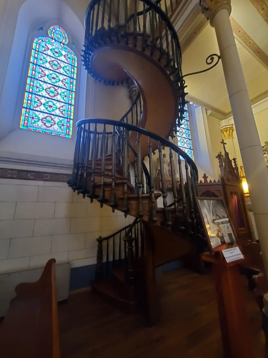 the staircase at the loretto chapel, santa fe nm, 2021